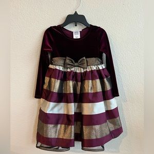 Toddler Girl Bonnie Jean Holiday Dress Size 4T